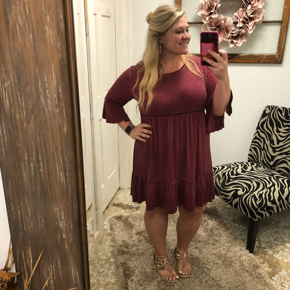 Burgundy Dress